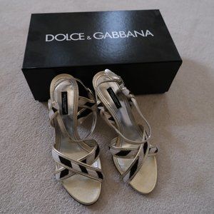 Never Been Worn Dolce & Gabbana zebra block heels